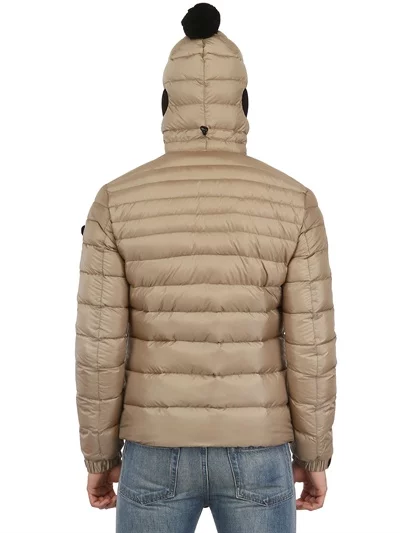 AI Riders On The Storm hooded down jacket keeps your face warm